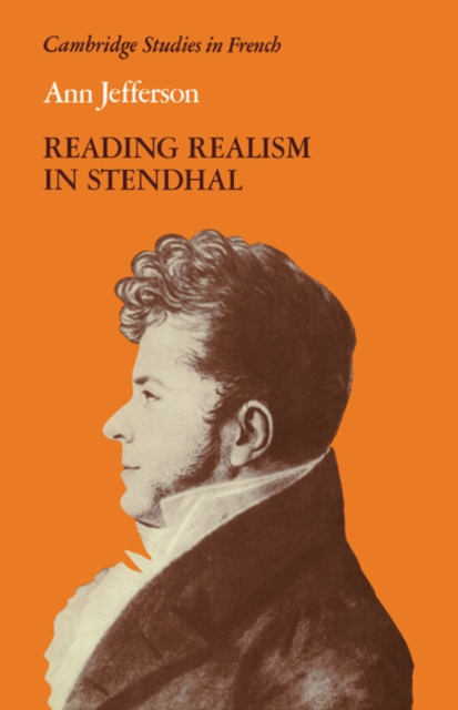 Reading Realism in Stendhal, Paperback / softback Book