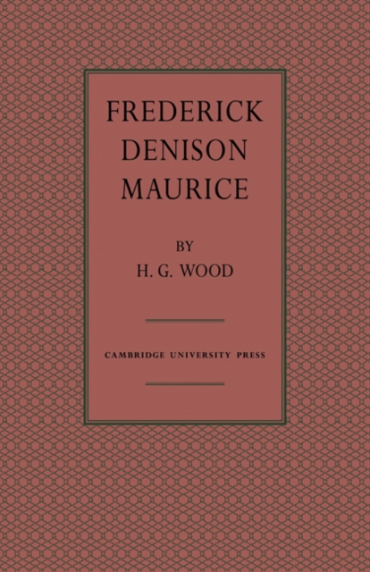 Frederick Denison Maurice, Paperback / softback Book