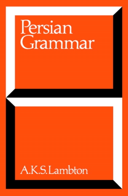 Persian Grammar : Including Key, Paperback / softback Book
