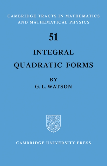 Integral Quadratic Forms, Paperback / softback Book