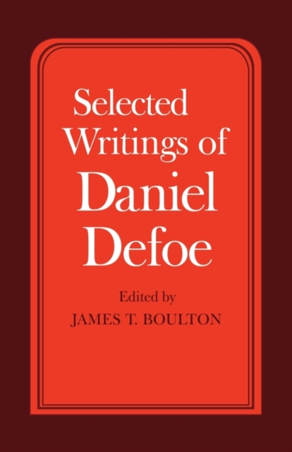 Selected Writings of Daniel Defoe, Paperback / softback Book