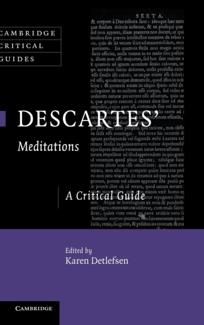 Descartes' Meditations : A Critical Guide, Hardback Book