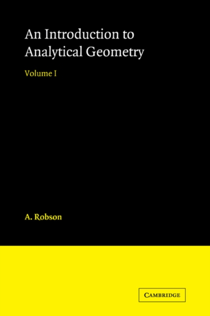 Introduction to Analytical Geometry, Paperback / softback Book