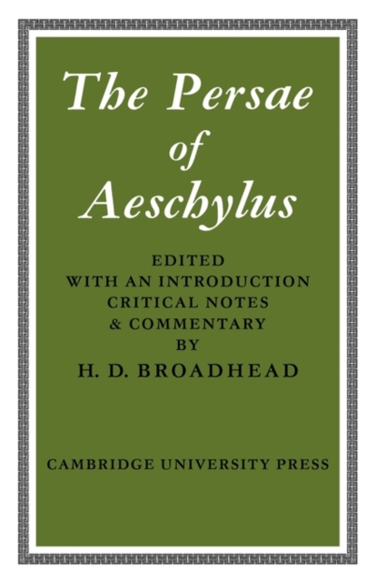 The Persae of Aeschylus, Paperback / softback Book