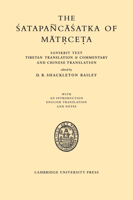 The Satapancasatka of Matrceta, Paperback / softback Book