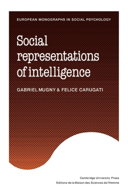 Social Representations of Intelligence, Paperback / softback Book