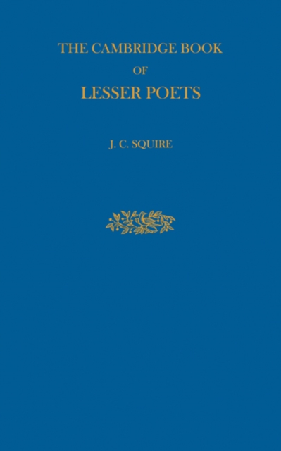 The Cambridge Book of Lesser Poets, Paperback / softback Book