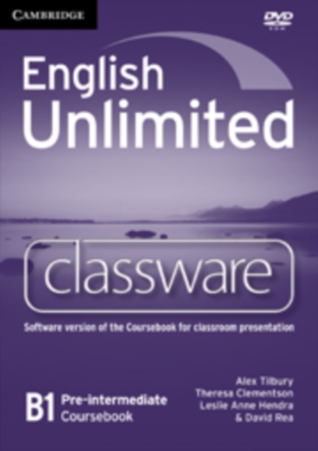 English Unlimited Pre-intermediate Classware DVD-ROM, DVD-ROM Book