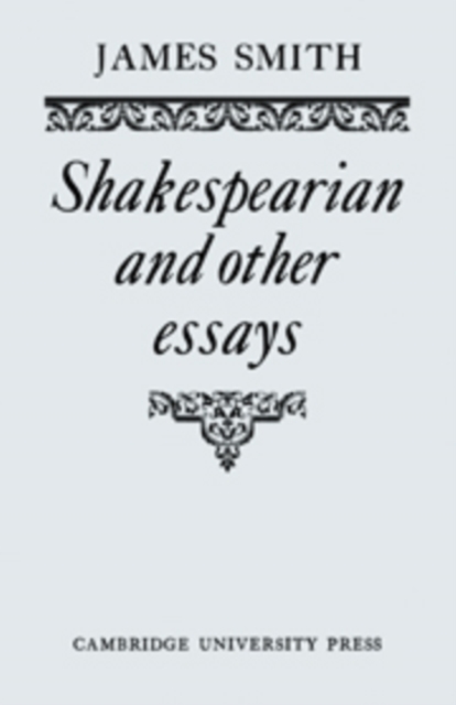 Shakespearian and Other Essays, Hardback Book
