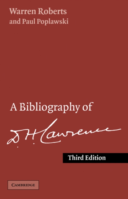 A Bibliography of D. H. Lawrence, Paperback / softback Book