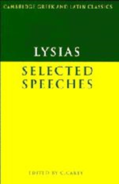 Lysias: Selected Speeches, Hardback Book
