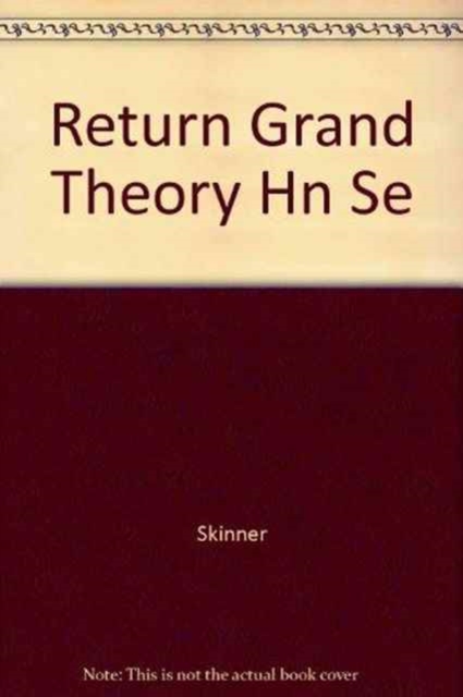 Return Grand Theory Hn Se, Hardback Book