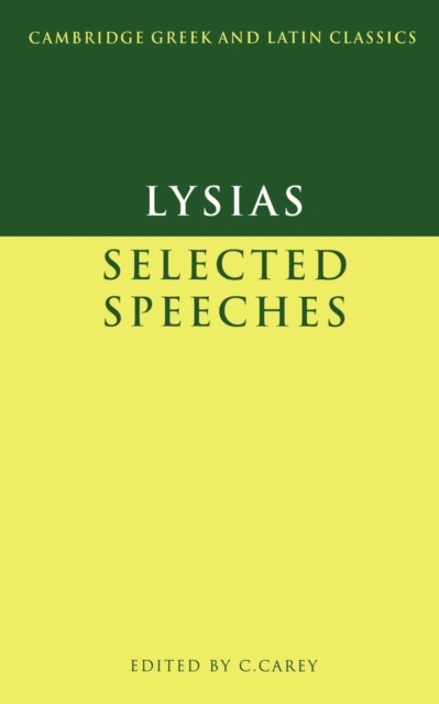 Lysias: Selected Speeches, Paperback / softback Book