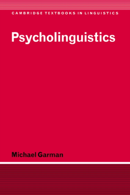 Psycholinguistics, Paperback / softback Book