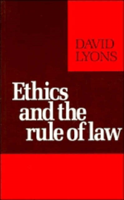 Ethics and the Rule of Law, Paperback / softback Book