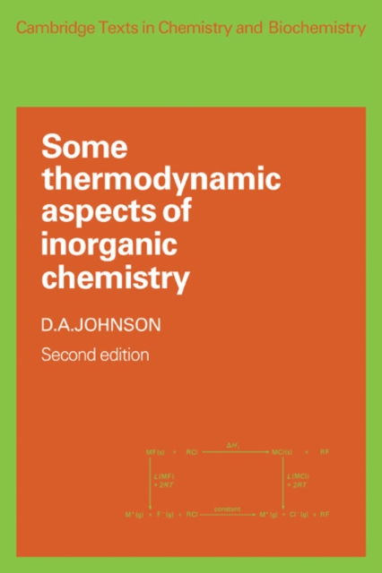 Some Thermodynamic Aspects of Inorganic Chemistry, Paperback / softback Book