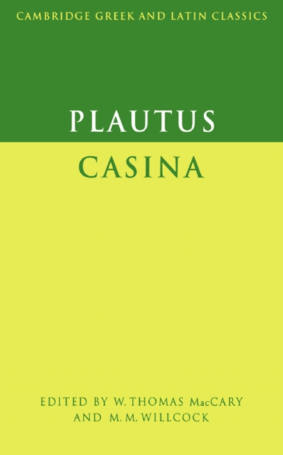 Plautus: Casina, Paperback / softback Book