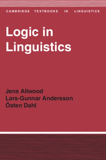 Logic in Linguistics, Paperback / softback Book