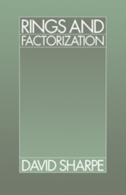 Rings and Factorization, Hardback Book