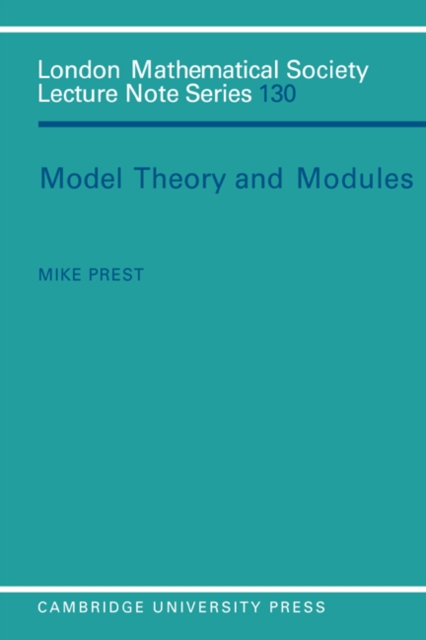 Model Theory and Modules, Paperback / softback Book