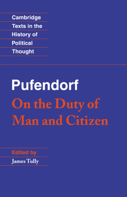 Pufendorf: On the Duty of Man and Citizen according to Natural Law, Paperback / softback Book