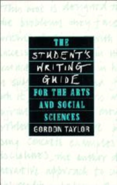The Student's Writing Guide for the Arts and Social Sciences, Hardback Book