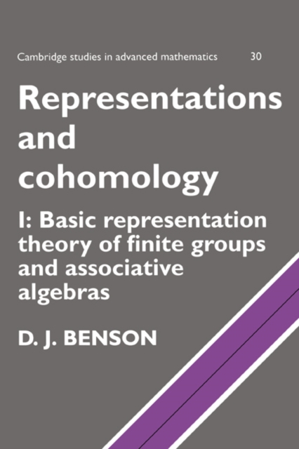 Representations and Cohomology: Volume 1, Basic Representation Theory of Finite Groups and Associative Algebras, Hardback Book