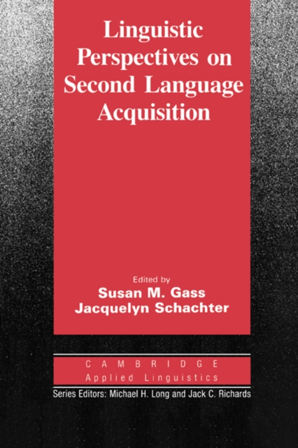 Linguistic Perspectives on Second Language Acquisition, Paperback / softback Book