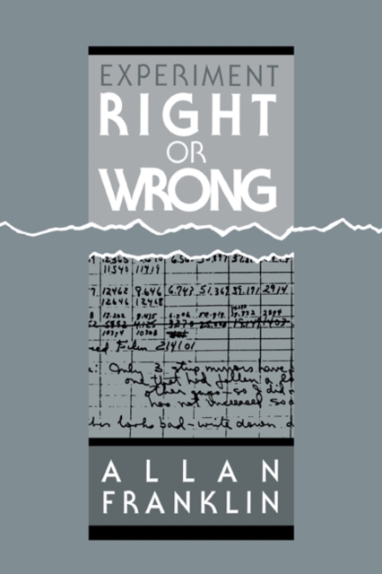 Experiment, Right or Wrong, Hardback Book