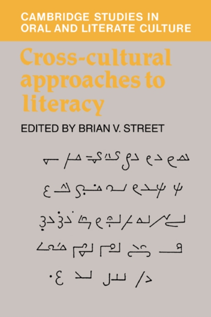 Cross-Cultural Approaches to Literacy, Hardback Book