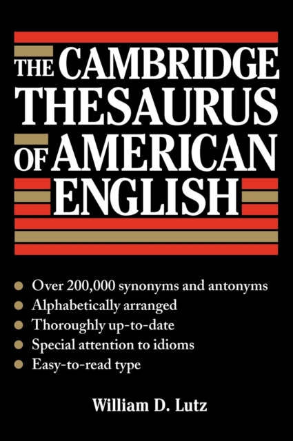 The Cambridge Thesaurus of American English, Hardback Book