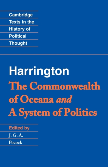 Harrington: 'The Commonwealth of Oceana' and 'A System of Politics', Paperback / softback Book