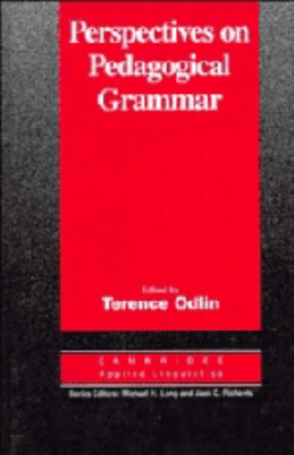 Perspectives on Pedagogical Grammar, Hardback Book