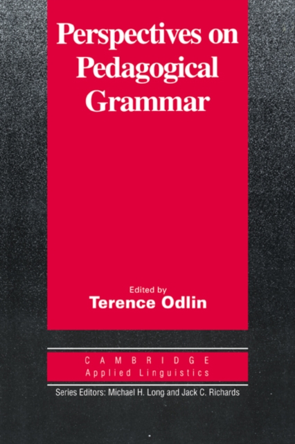 Perspectives on Pedagogical Grammar, Paperback / softback Book