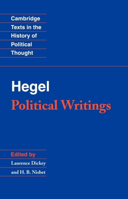 Hegel: Political Writings, Paperback / softback Book