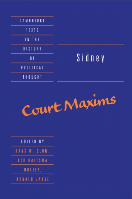 Sidney: Court Maxims, Hardback Book