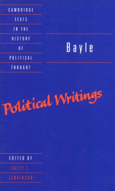 Bayle: Political Writings, Hardback Book