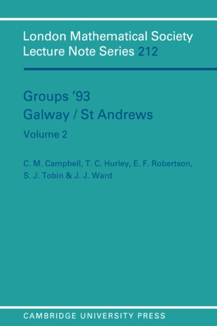 Groups '93 Galway/St Andrews: Volume 2, Paperback / softback Book