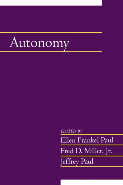 Autonomy: Volume 20, Part 2, Paperback / softback Book