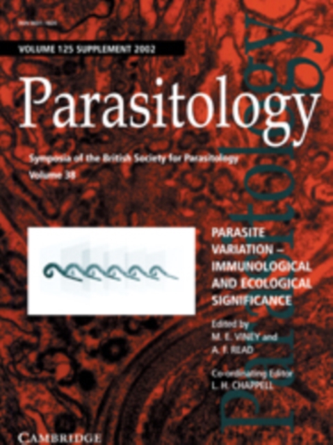 Parasite Variation: Volume 125 : Immunological and Ecological Significance, Paperback / softback Book