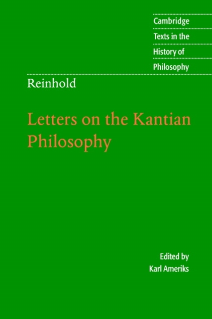 Reinhold: Letters on the Kantian Philosophy, Paperback / softback Book