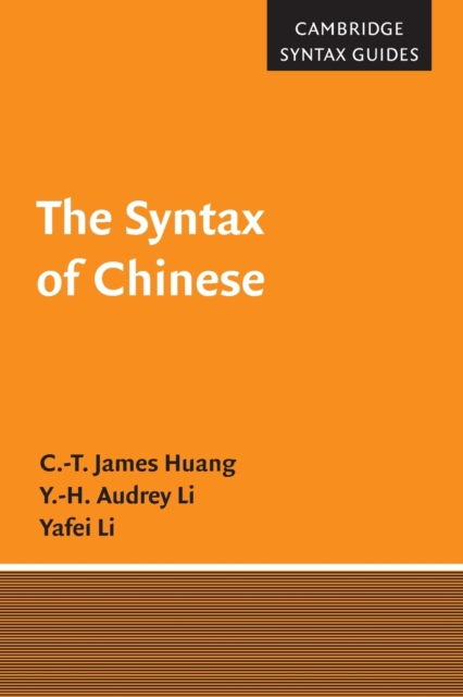 The Syntax of Chinese, Paperback / softback Book