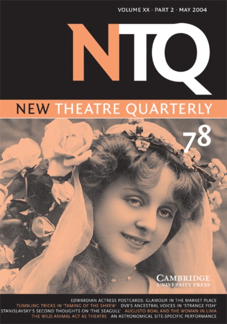 New Theatre Quarterly 78: Volume 20, Part 2, Paperback / softback Book