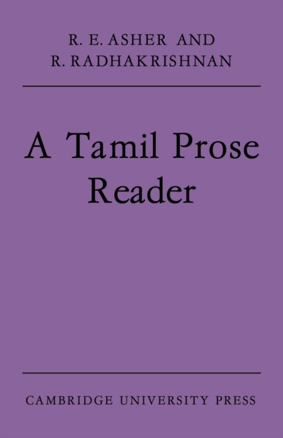 A Tamil Prose Reader, Paperback / softback Book