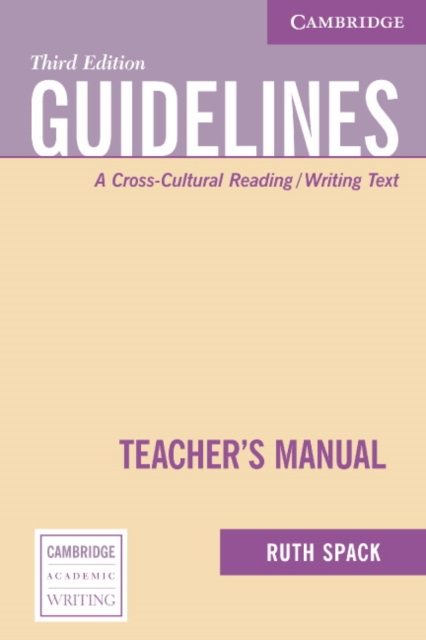 Guidelines Teacher's Manual : A Cross-Cultural Reading/Writing Text, Paperback / softback Book