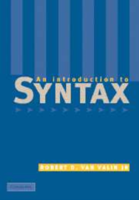 An Introduction to Syntax, Hardback Book