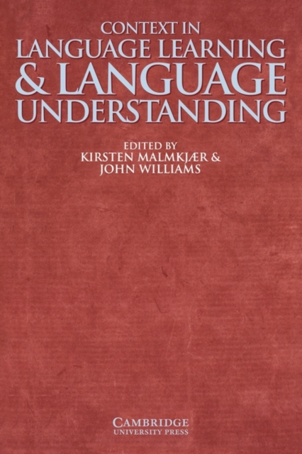 Context in Language Learning and Language Understanding, Paperback / softback Book