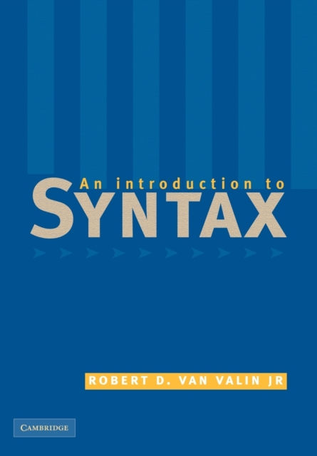 An Introduction to Syntax, Paperback / softback Book