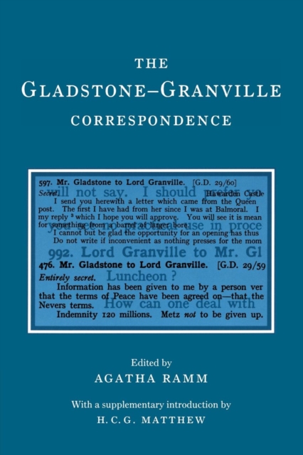The Gladstone-Granville Correspondence, Paperback / softback Book