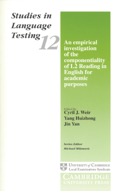 An Empirical Investigation of the Componentiality of L2 Reading in English for Academic Purposes, Paperback / softback Book
